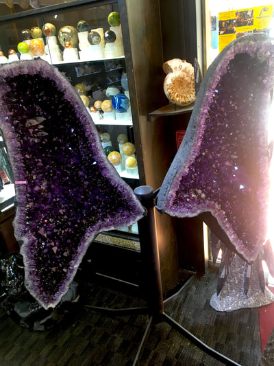 Pirate Gold Coins: Treasures of the Earth - "Angel Wings" Amethyst Geode 4