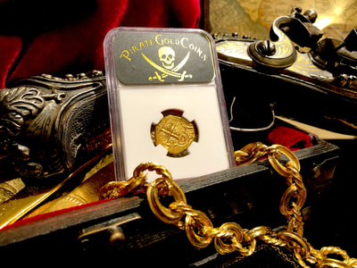 Colombia 2 Escudos 1713 "Finest Known - Dated!" 1715 Fleet Shipwreck  NGC 63 10