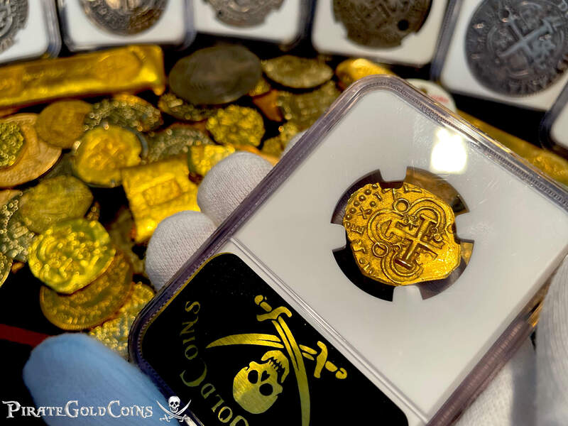 Colombia 2 Escudos 1712 "Fleet Shipwreck, 2nd Finest Known!" NGC 64 11