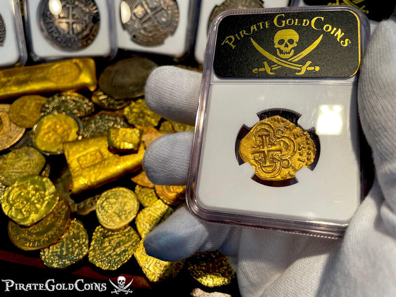 Colombia 2 Escudos 1713 "Finest Known - Dated!" 1715 Fleet Shipwreck  NGC 63 12