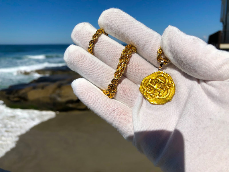 Spain 4 Reales 1630-64 "Brute Style" Pirate Gold Coins Jewelry Treasures 10