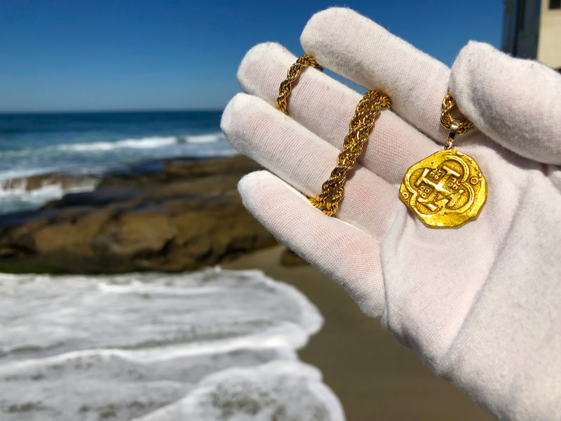 Spain 4 Reales 1630-64 "Brute Style" Pirate Gold Coins Jewelry Treasures 12