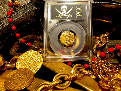 Spain 2 Escudos 1556-1621 "Philip III" PCGS 35 Pirate Gold Coins 4