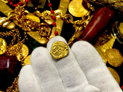 Spain 1 Escudo 1598-1621 "Insane Details" Raw Pirate Gold Coins Treasure 2