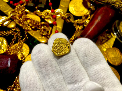 Spain 1 Escudo 1598-1621 "Insane Details" Raw Pirate Gold Coins Treasure 4