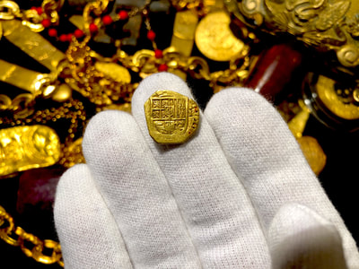 Spain 1 Escudo 1598-1621 "Insane Details" Raw Pirate Gold Coins Treasure 5
