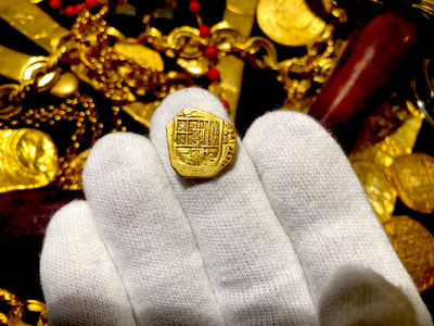 Spain 1 Escudo 1598-1621 "Insane Details" Raw Pirate Gold Coins Treasure 6