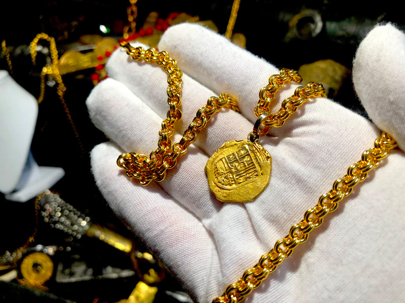 Spain 2 Escudos 1556-98 "Full Cross" Pendant Jewelry Treasures 8