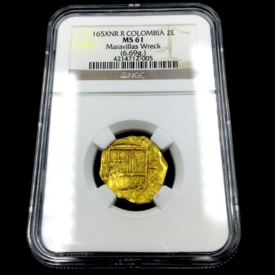 Colombia 2 Escudos 165x "Maravillas Wreck" NGC 61 7