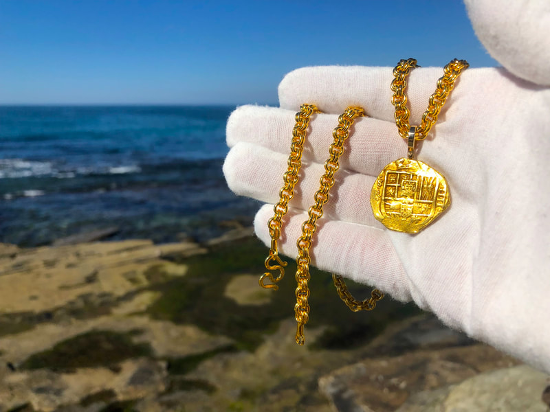 Spain 4 Reales 1630-64 "Brute Style" Pirate Gold Coins Jewelry Treasures 9