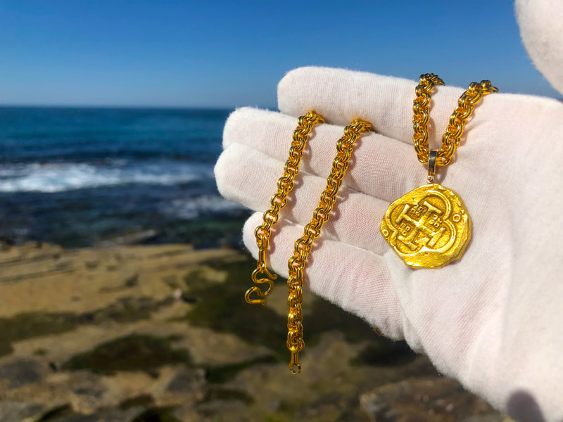 Spain 4 Reales 1630-64 "Brute Style" Pirate Gold Coins Jewelry Treasures 6