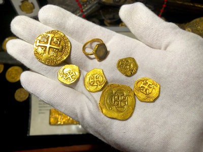 1715 Fleet Shipwreck Ring found in Gold Box Pirate Gold Coins Artifacts 23