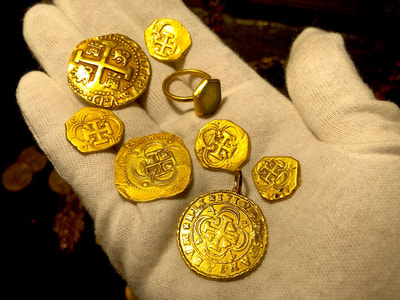 1715 Fleet Shipwreck Ring found in Gold Box Pirate Gold Coins Artifacts 25