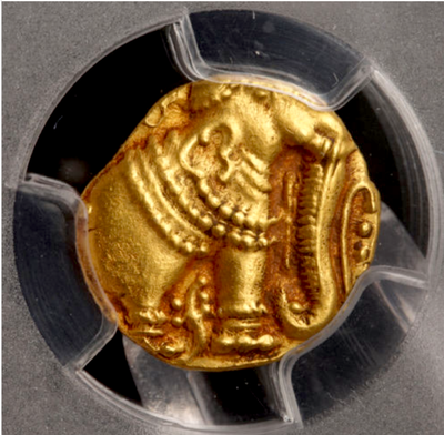India  1100-1327  "Elephant Pagoda - Gangas of Talakad"  PCGS 62 4