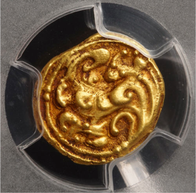 India  1100-1327  "Elephant Pagoda - Gangas of Talakad"  PCGS 62 10