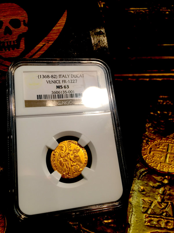 Italy  1368-82  "Jesus Christ Holding Gospel"  Ducat  NGC 63 2