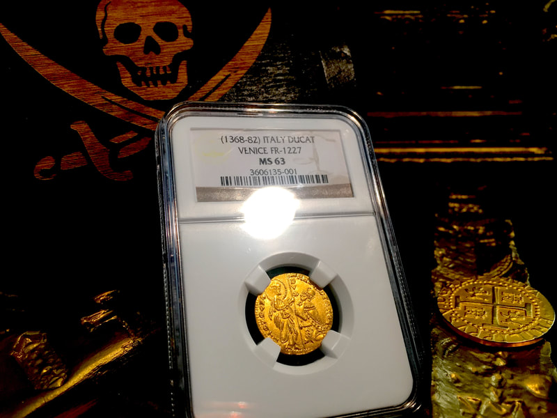 Italy  1368-82  "Jesus Christ Holding Gospel"  Ducat  NGC 63 4