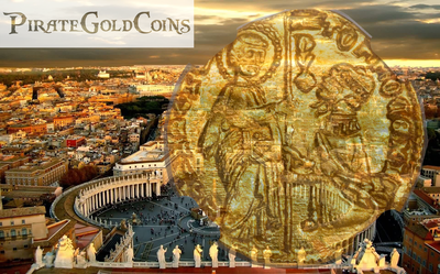 ITALY, VENICE 1414-23 DUCAT  GOLD COIN “FINEST KNOWN” we know of! JESUS - BOOK OF GOSPELS ~ NGC 66 ~ 2