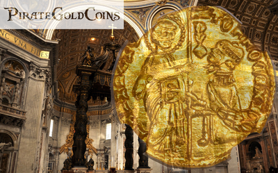 ITALY, VENICE 1414-23 DUCAT  GOLD COIN “FINEST KNOWN” we know of! JESUS - BOOK OF GOSPELS ~ NGC 66 ~ 3