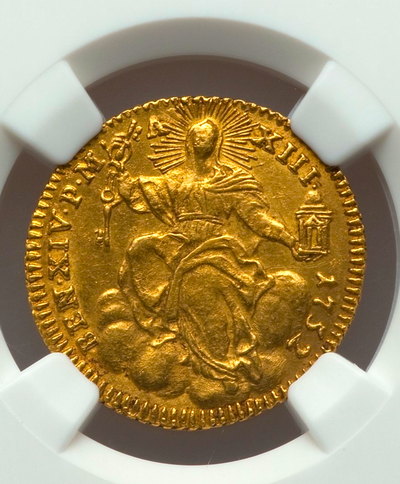 Italy  (Papal States)  1752  "Madonna" Clement XII   NGC 53 3