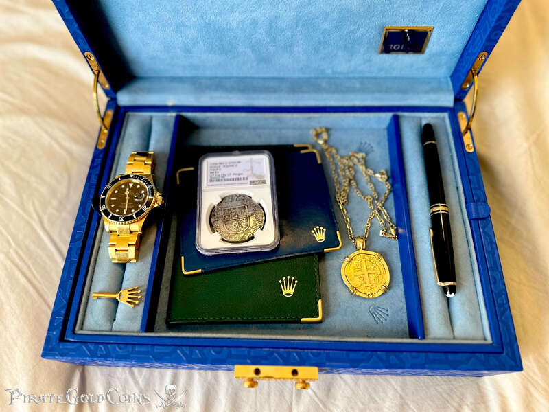 Spain 8 Reales 1556-98 "J.P. Morgan's Personal Coin!" from King Farouk of Egypt 6