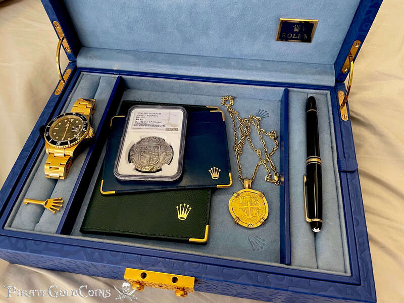 Spain 8 Reales 1556-98 "J.P. Morgan's Personal Coin!" from King Farouk of Egypt 20