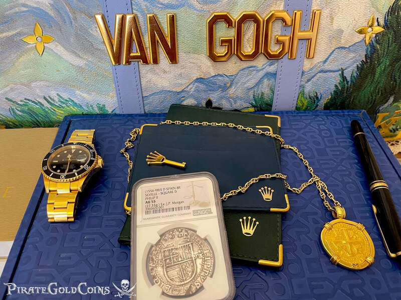 Spain 8 Reales 1556-98 "J.P. Morgan's Personal Coin!" from King Farouk of Egypt 26