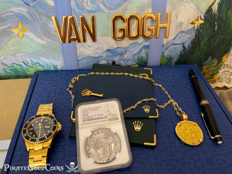 Spain 8 Reales 1556-98 "J.P. Morgan's Personal Coin!" from King Farouk of Egypt 27