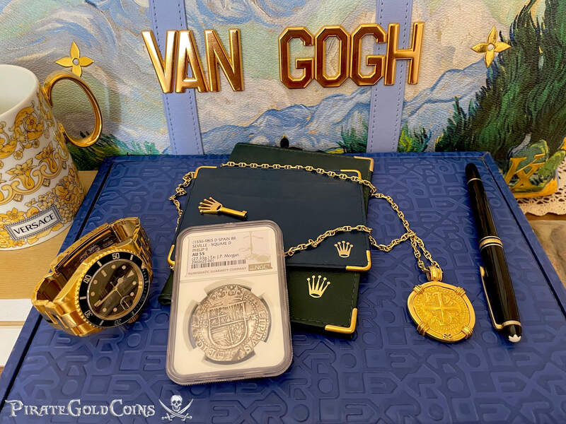 Spain 8 Reales 1556-98 "J.P. Morgan's Personal Coin!" from King Farouk of Egypt 28