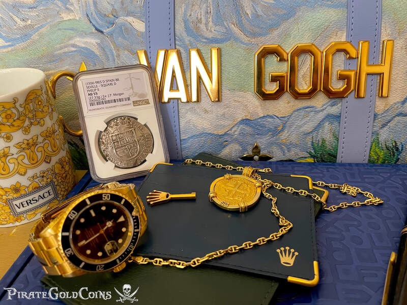 Spain 8 Reales 1556-98 "J.P. Morgan's Personal Coin!" from King Farouk of Egypt 30