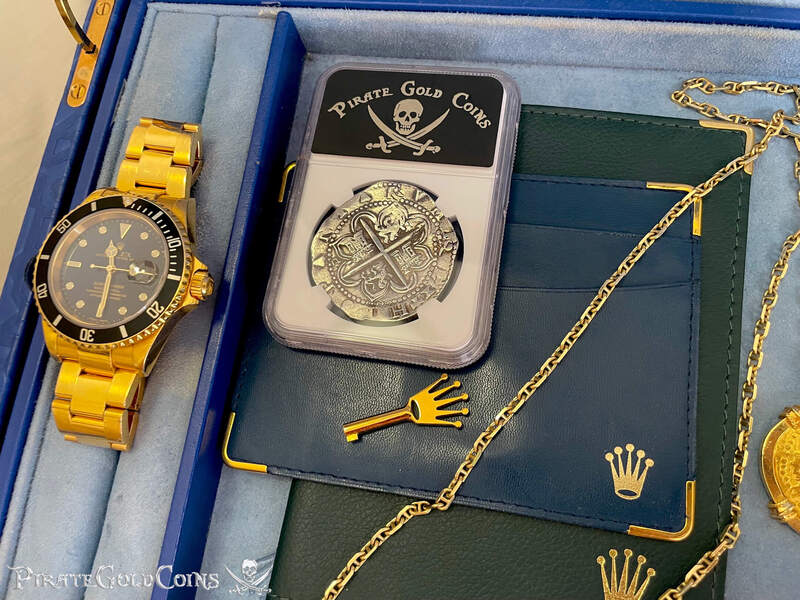 Spain 8 Reales 1556-98 "J.P. Morgan's Personal Coin!" from King Farouk of Egypt 5