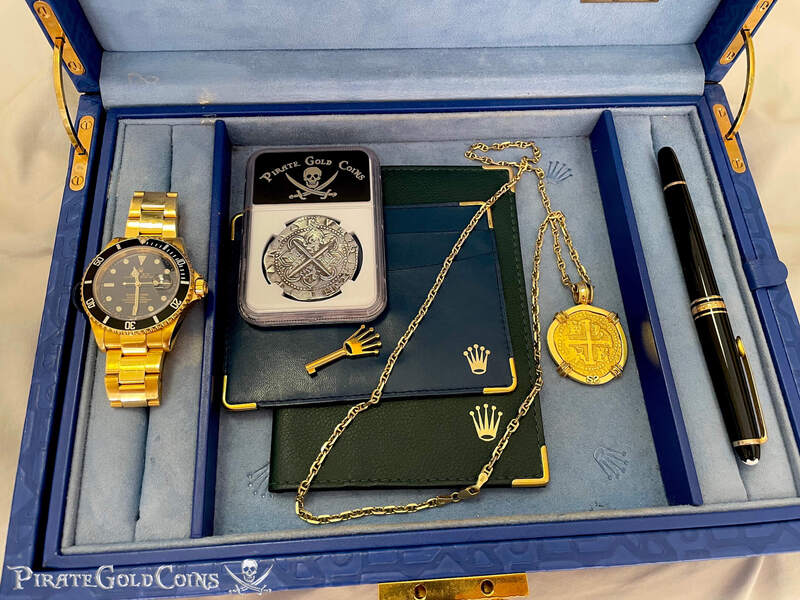 Spain 8 Reales 1556-98 "J.P. Morgan's Personal Coin!" from King Farouk of Egypt 34