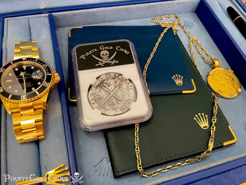 Spain 8 Reales 1556-98 "J.P. Morgan's Personal Coin!" from King Farouk of Egypt 38