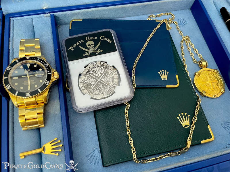 Spain 8 Reales 1556-98 "J.P. Morgan's Personal Coin!" from King Farouk of Egypt 10