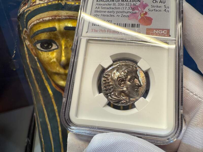 Kingdom of Macedon "Alexander the Great- Lifetime" NGC Ch AU 5x4 15