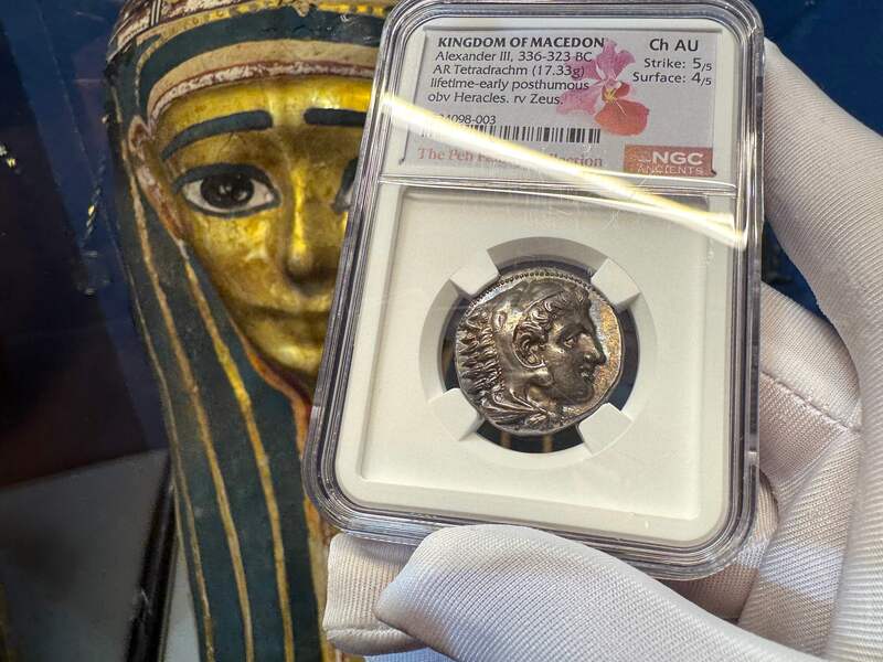 Kingdom of Macedon "Alexander the Great- Lifetime" NGC Ch AU 5x4 18