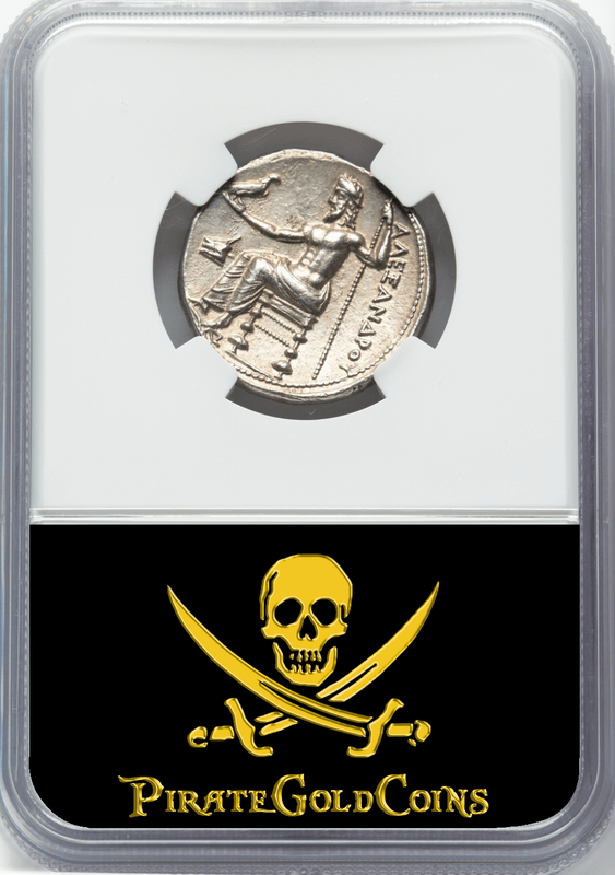 Kingdom of Macedon "Alexander the Great- Lifetime" NGC Ch AU 5x4 5