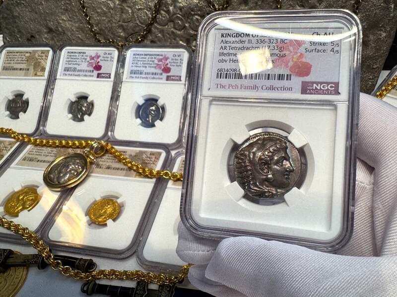 Kingdom of Macedon "Alexander the Great- Lifetime" NGC Ch AU 5x4 8