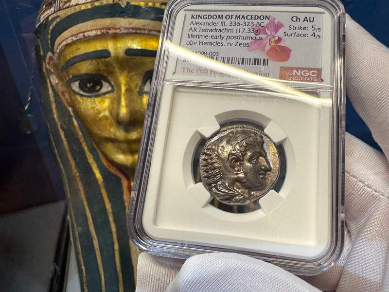 Kingdom of Macedon "Alexander the Great- Lifetime" NGC Ch AU 5x4 14