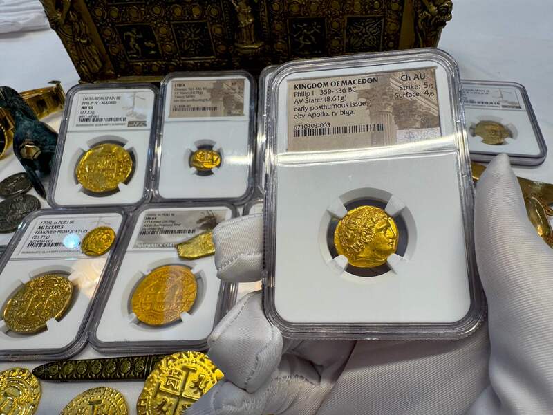 Kingdom of Macedon "Philip II" 359-336BC NGC CH AU 5x4 11