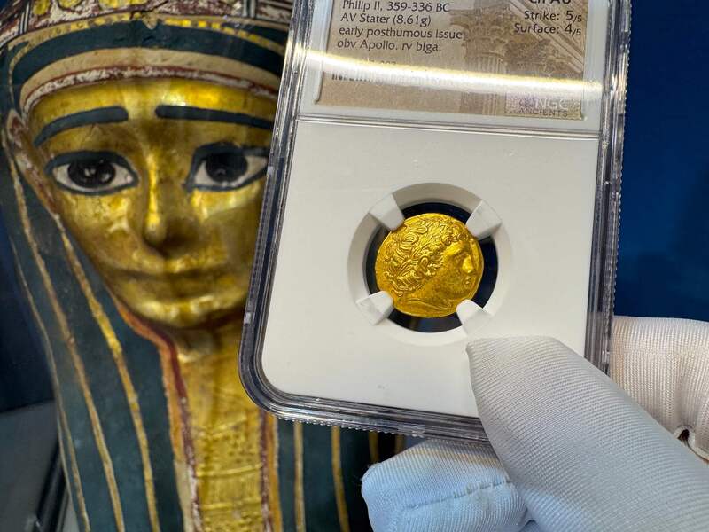 Kingdom of Macedon "Philip II" 359-336BC NGC CH AU 5x4 4
