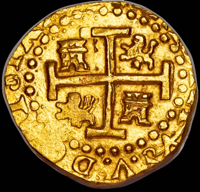 Peru  2 Escudos  1710  "1715 Plate Fleet Shipwreck"  NGC 62  Mel Fisher COA 7