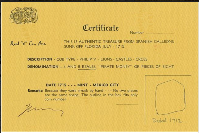 Mexico 8 Reales 1712 "1715 Fleet Shipwreck Coin" RAW 2