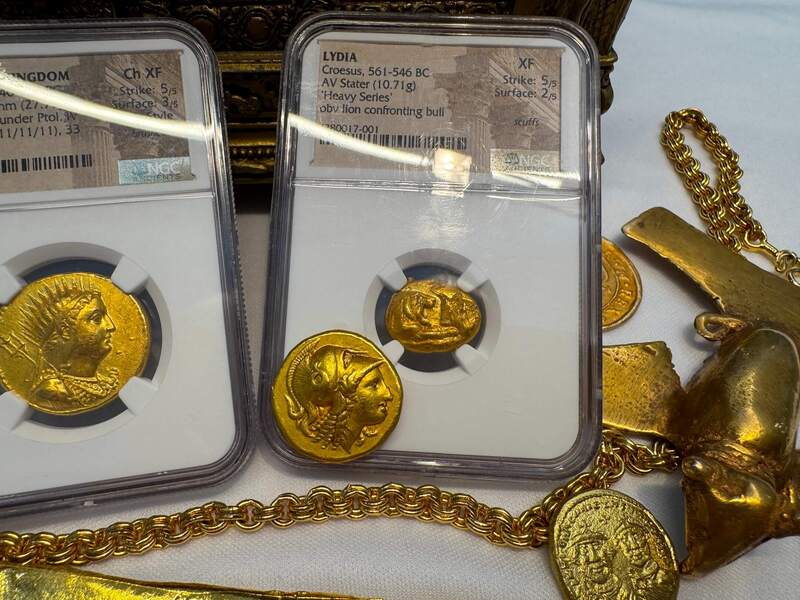 Lydia Stater "World's First Gold Coinage" 561-546BC NGC XF 5x2 16