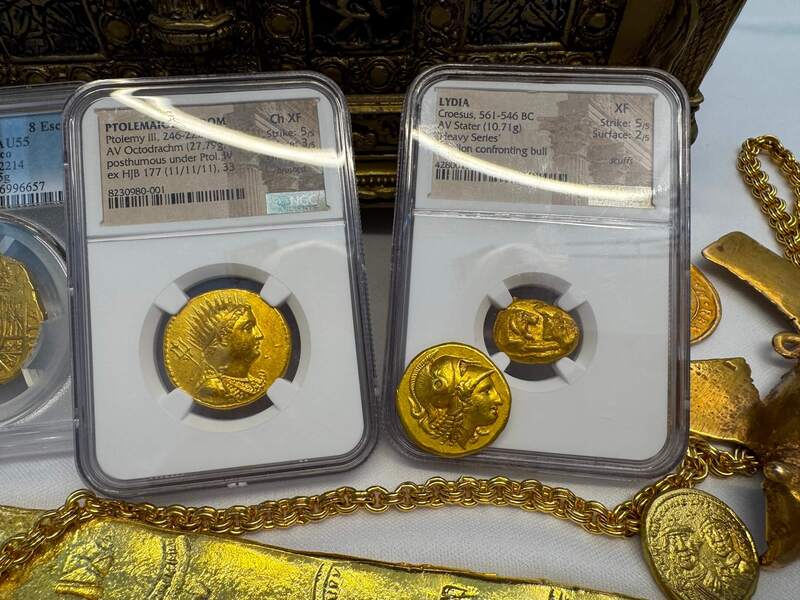 Lydia Stater "World's First Gold Coinage" 561-546BC NGC XF 5x2 3