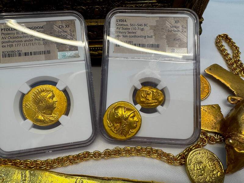 Lydia Stater "World's First Gold Coinage" 561-546BC NGC XF 5x2 17