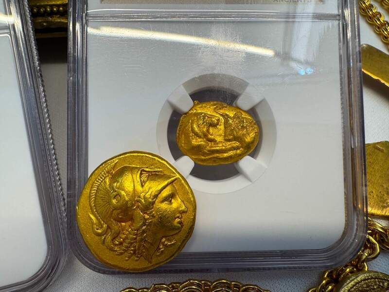 Lydia Stater "World's First Gold Coinage" 561-546BC NGC XF 5x2 4