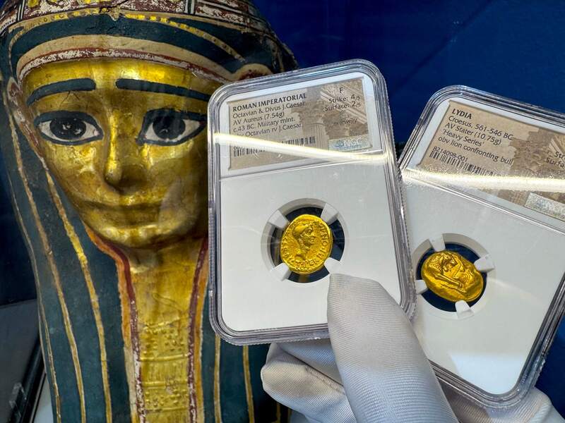 Lydia Stater Heavy Weight "World's First Gold Coinage" NGC XF 6