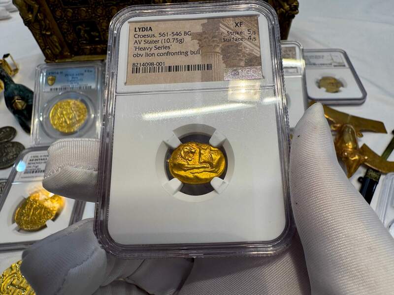 Lydia Stater Heavy Weight "World's First Gold Coinage" NGC XF 24