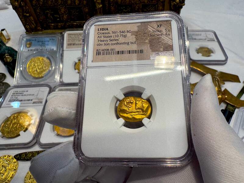 Lydia Stater Heavy Weight "World's First Gold Coinage" NGC XF 16